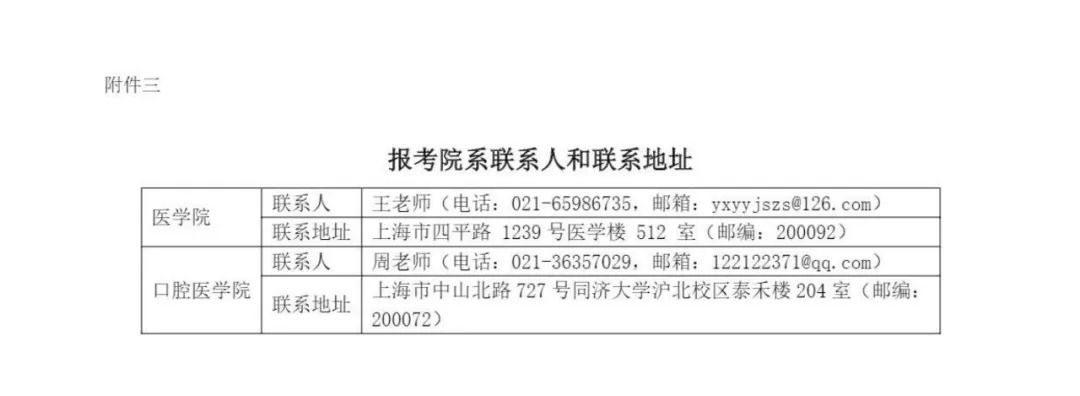 2021年同济大学医学博士专业学位教育与专科医师规范化培训衔接试点项目招生简章